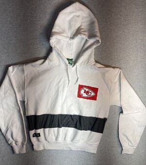 Refried NFL Hoodie Sz S Kc Kansas City Chiefs Football Custom Upcycled White